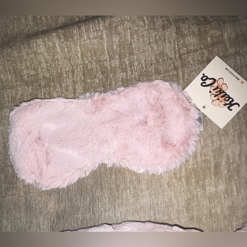 Pink Plush Sleep Mask
